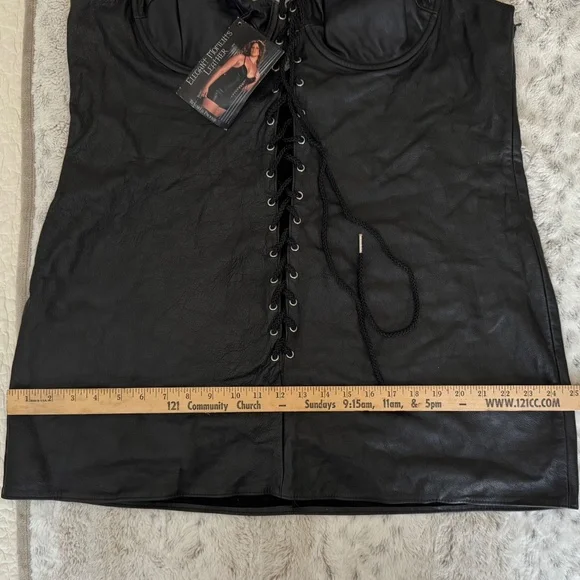 Black Lace-Up Dress - Picture 3 of 6